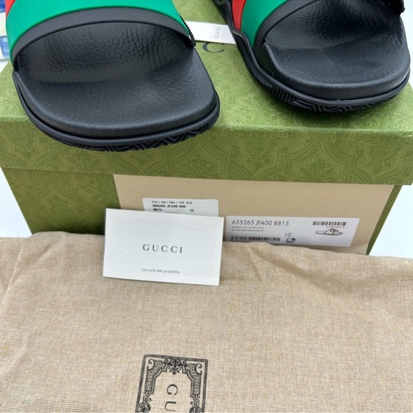 Men’s Gucci interlocking G slide sandal size 10 made in Italy - Picture 3 of 10